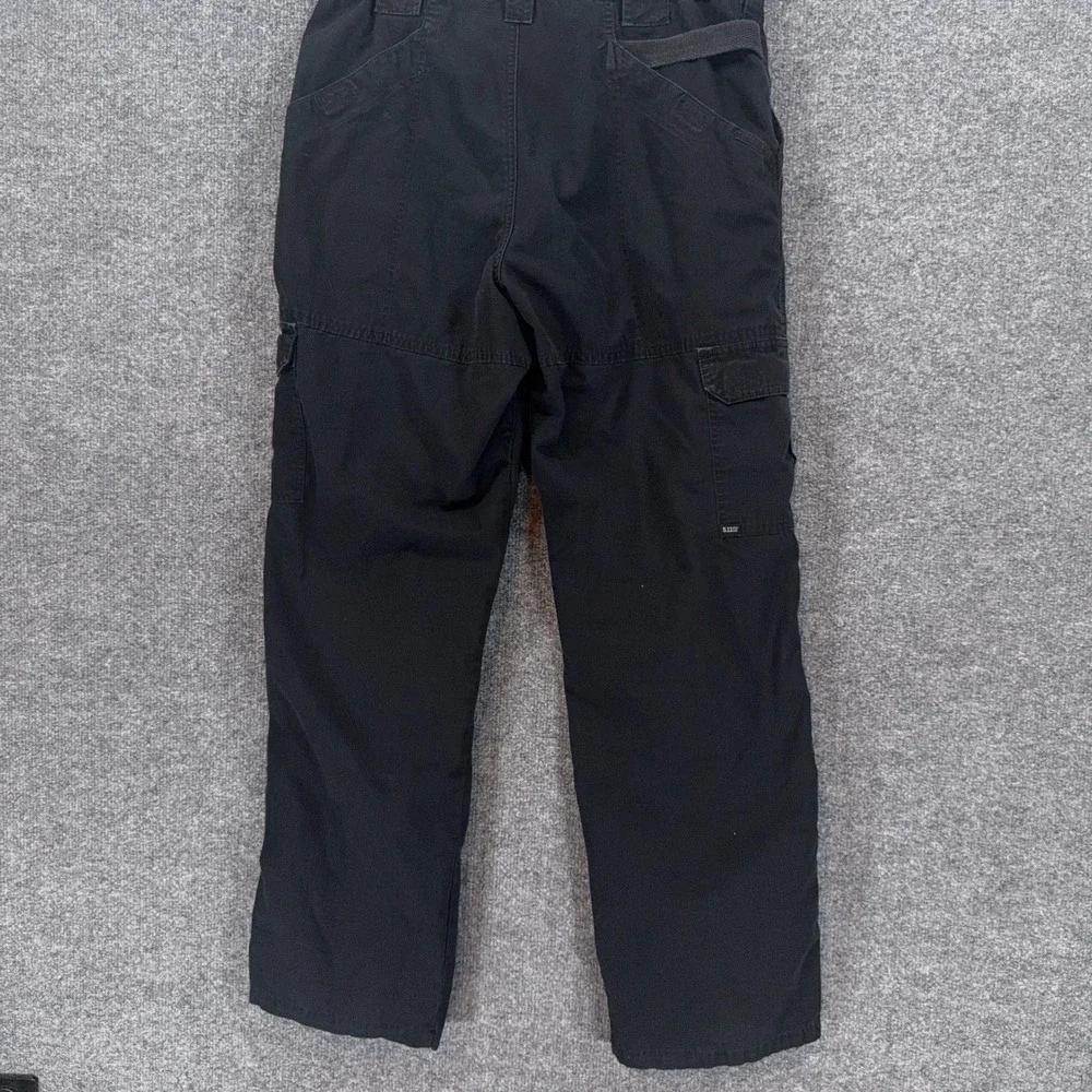 5.11 Tactical Pants Men 34x30 Black Ripstop Cargo Utility Work Hiking Rugged
